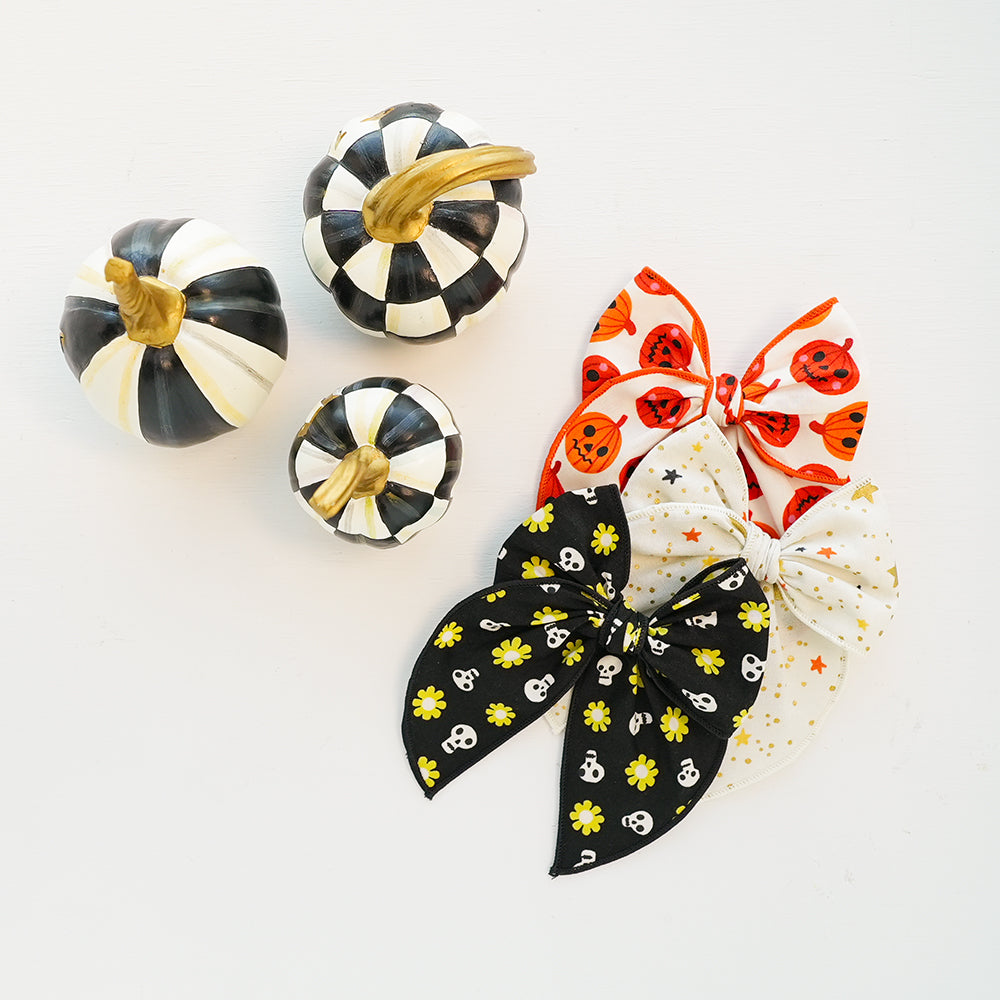 Pumpkin Party - Edged Bow