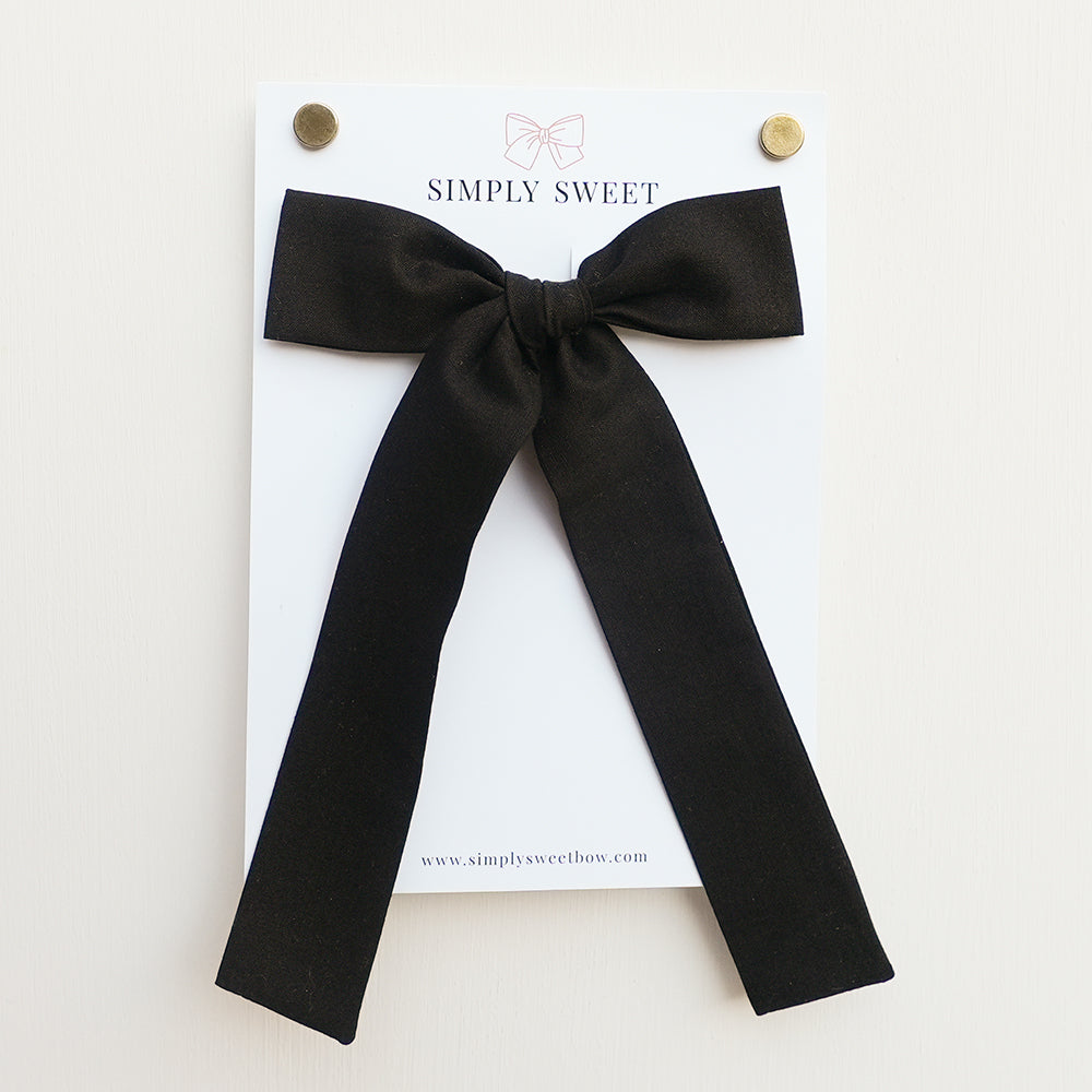 Black - Big Girl Bow