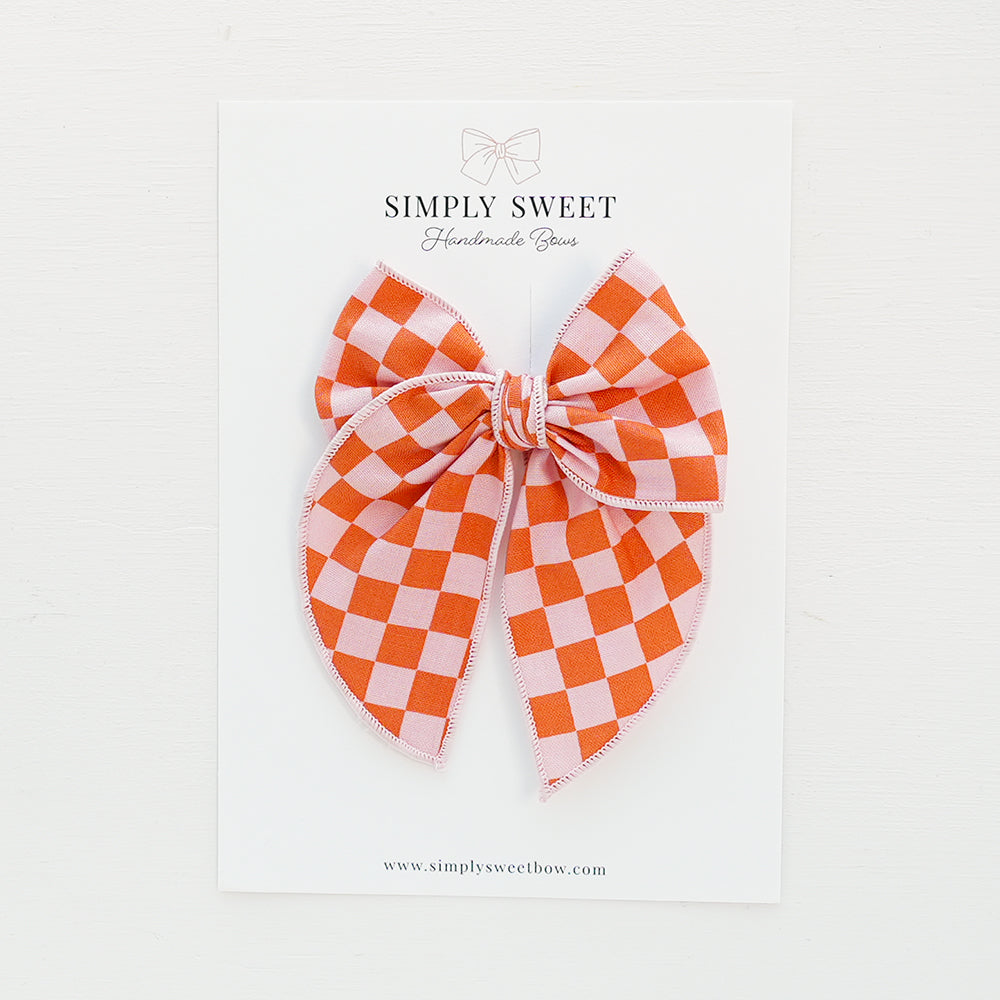 Candy Corn - Edged Bow