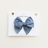 Chambray - Edged Bow