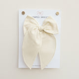 Cream - Edged Bow