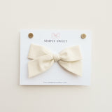 Cream - Handtied Bow