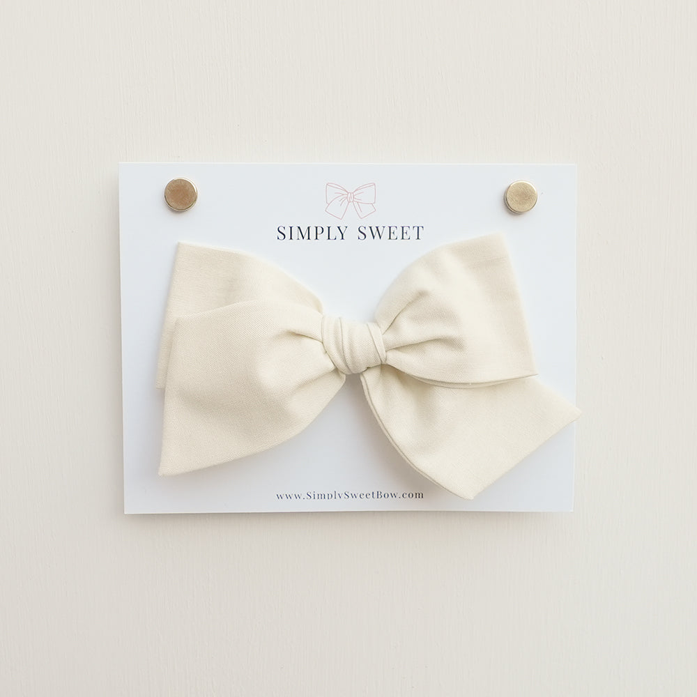 Cream - Knot Bow