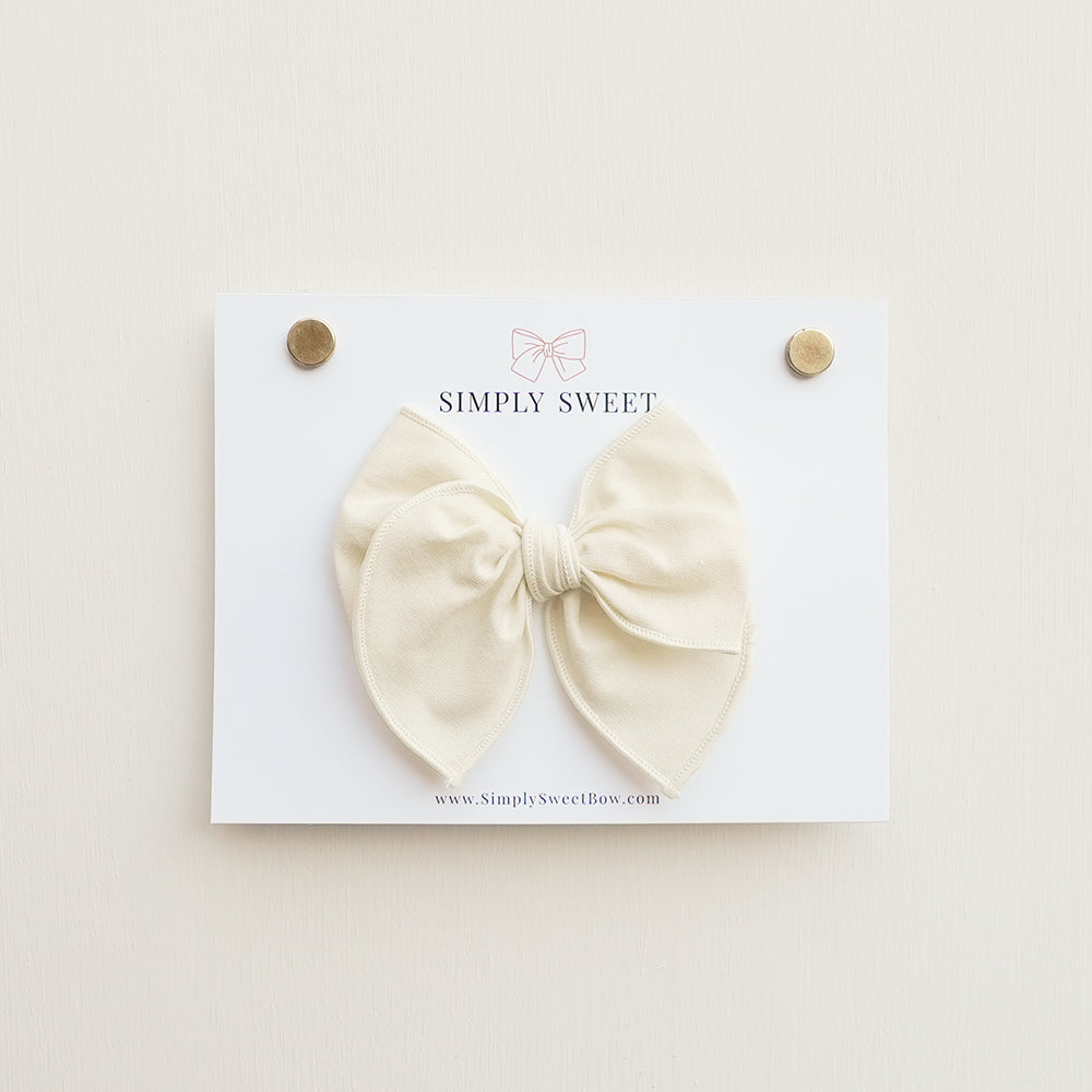 Cream - Edged Bow