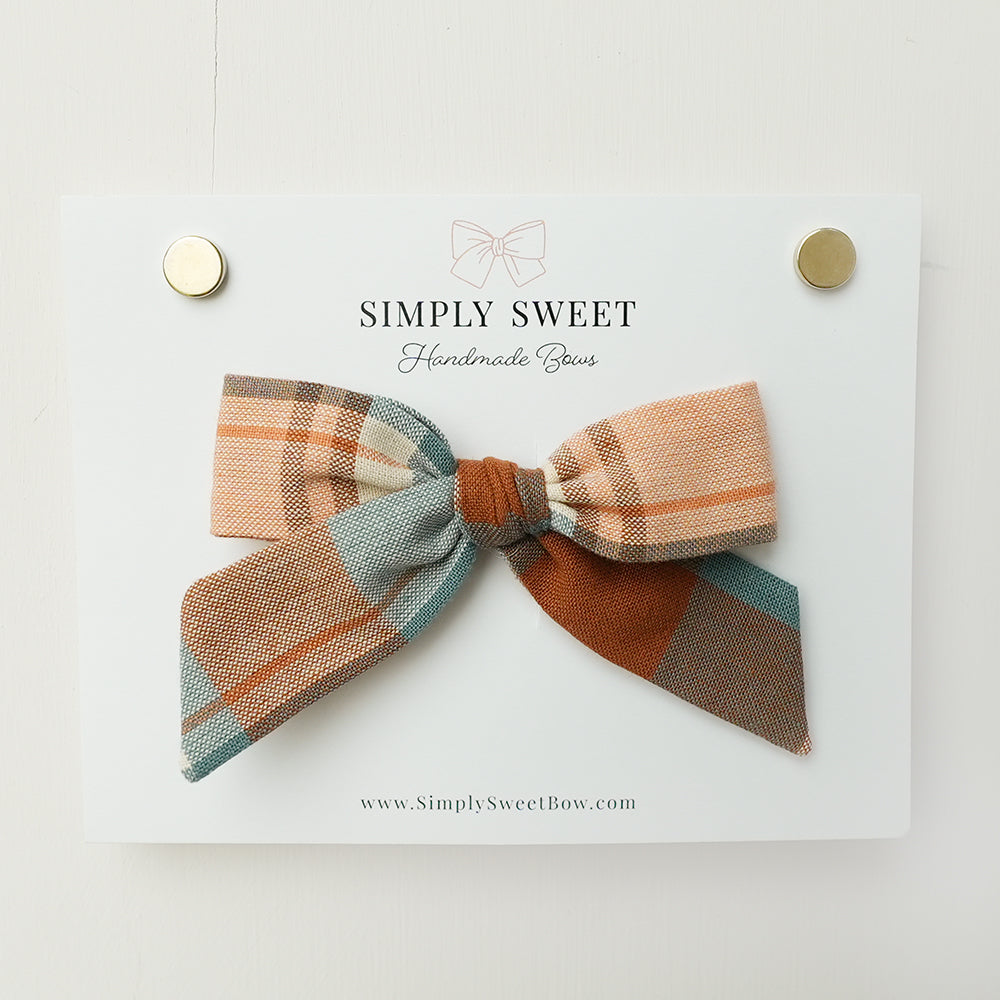 Harvest Plaid - Handtied Bow