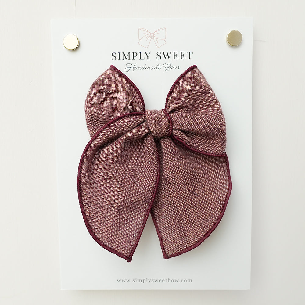 Mulberry - Edged Bow