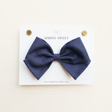 Navy - Classic Bow
