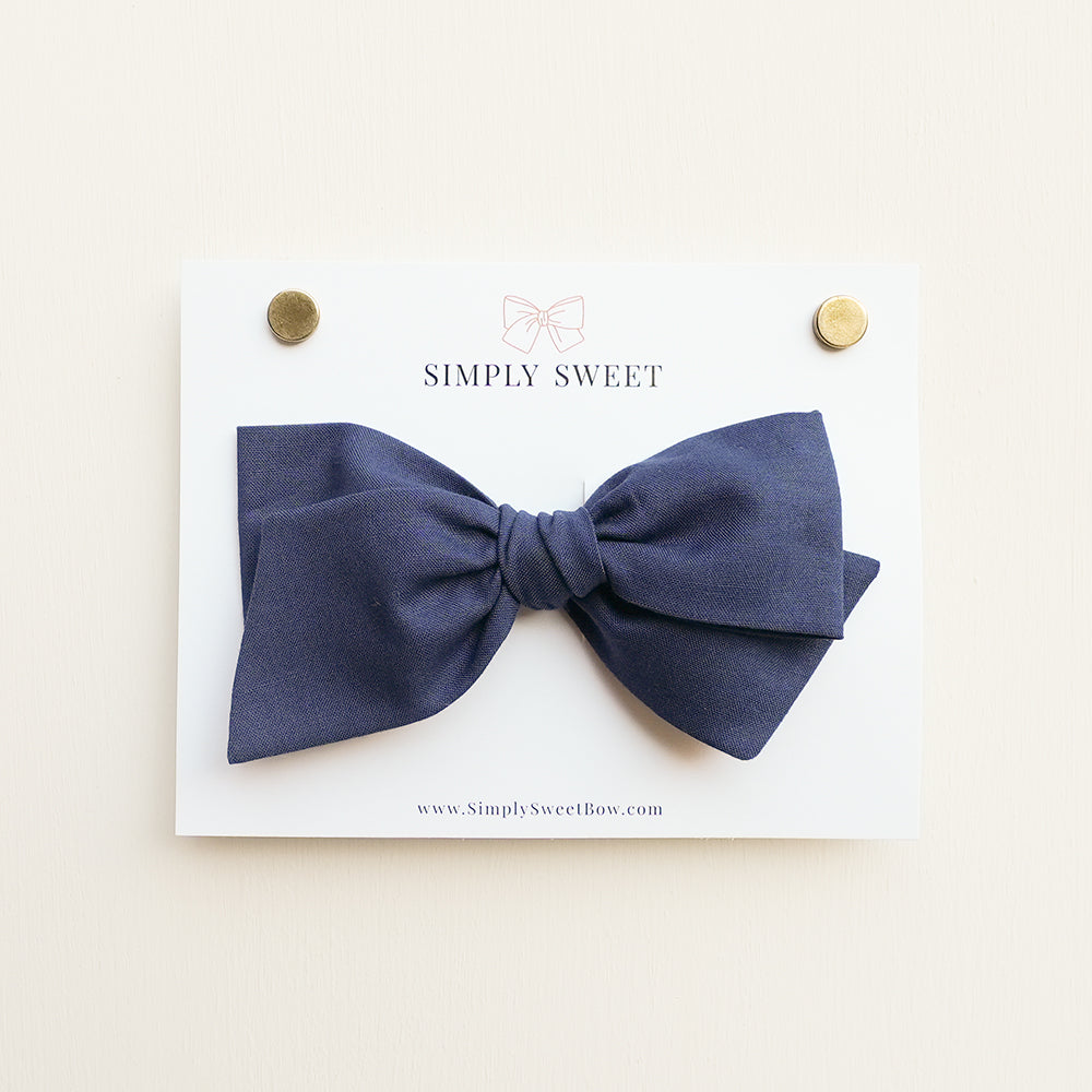 Navy - Knot Bow