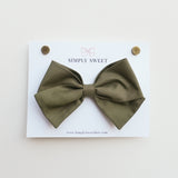 Olive - Classic Bow