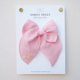 Embroidered Spring Bow - Edged