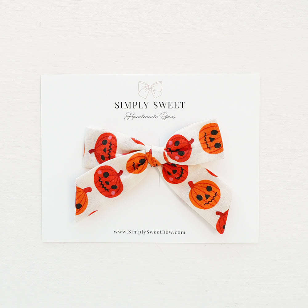 Pumpkin Party - Handtied Bow