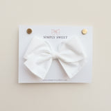 White - Classic Bow