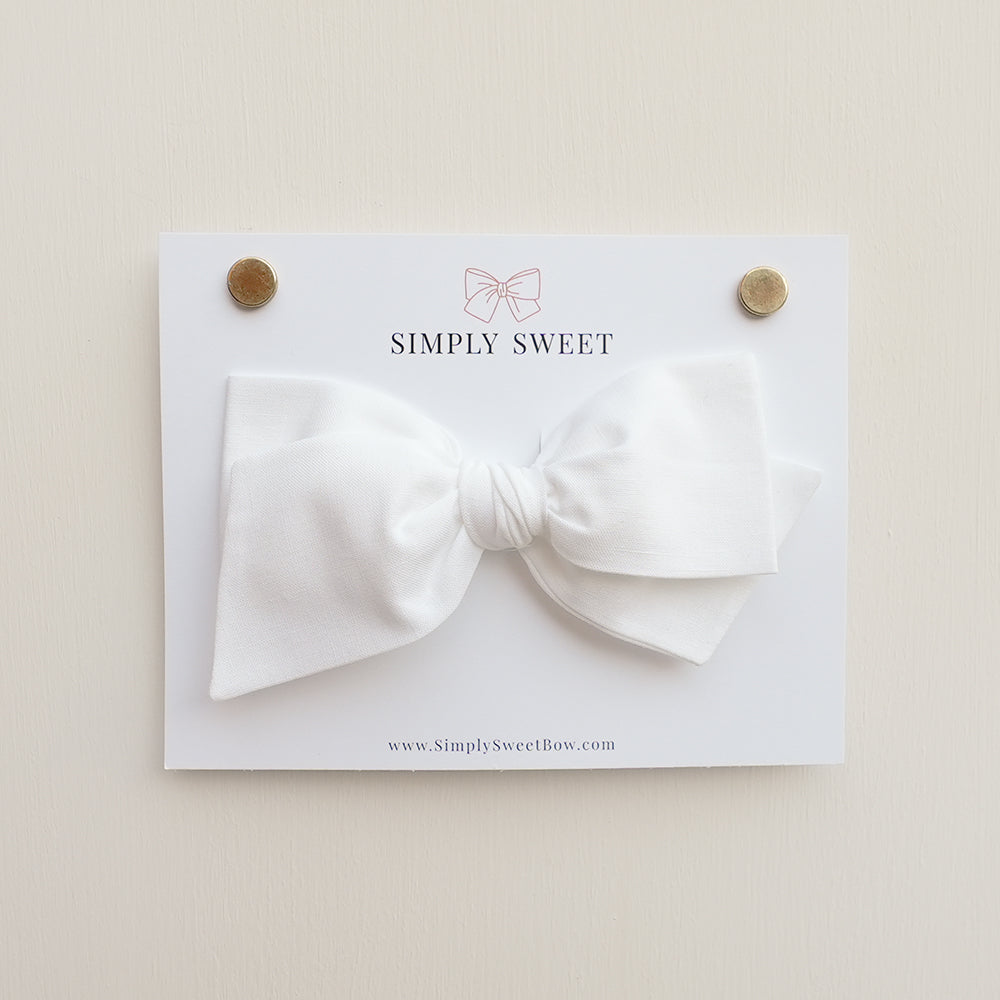 White - Knot Bow