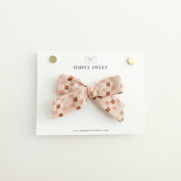 Basket Weave - Handtied Bow