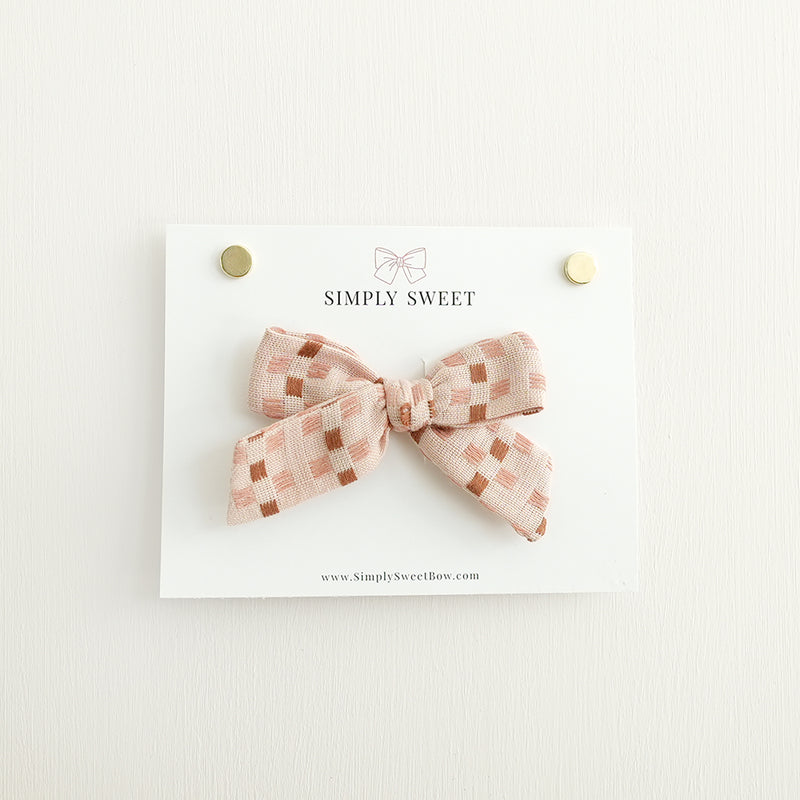 Basket Weave - Handtied Bow