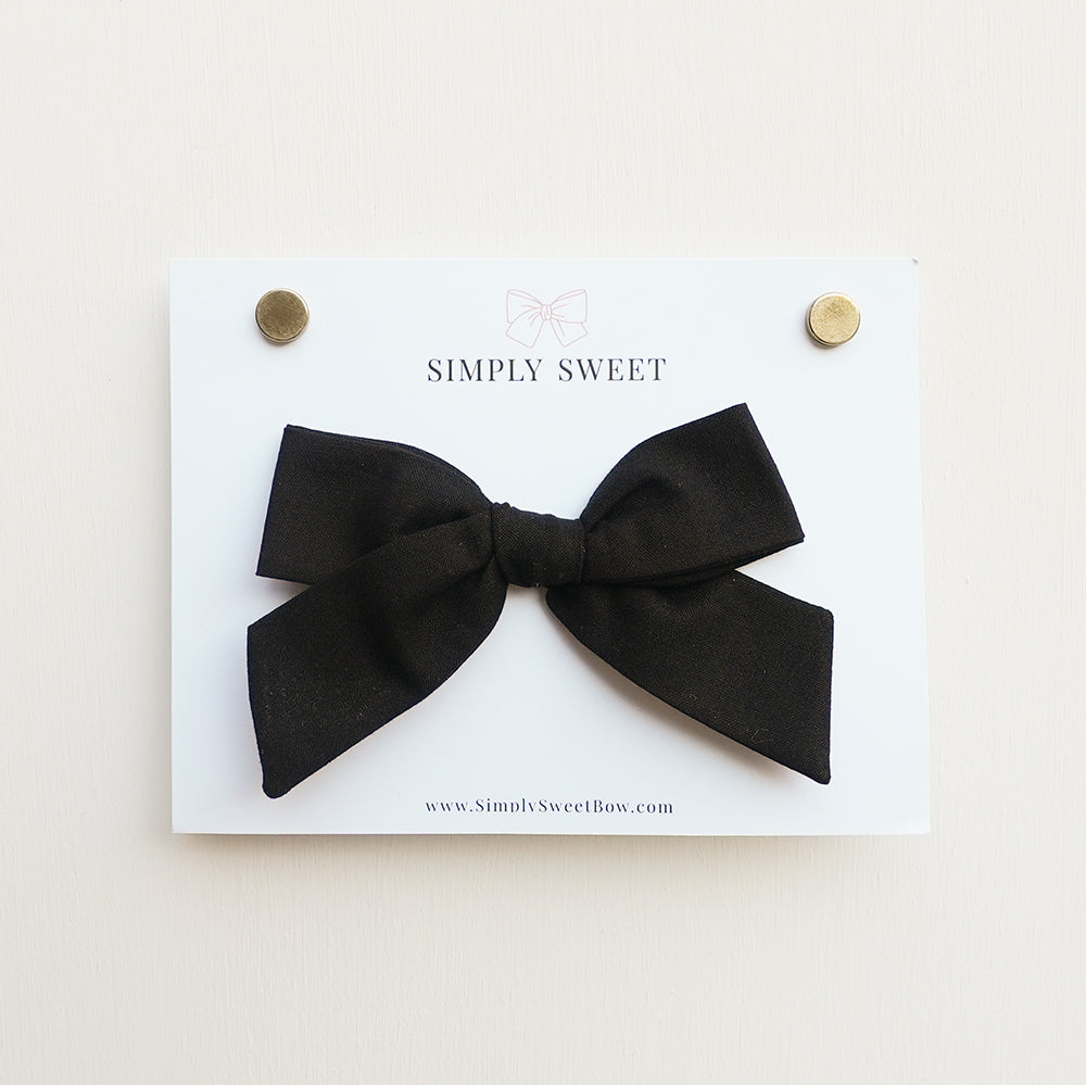 Black - Handtied Bow