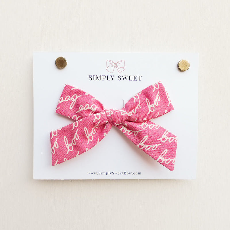 Boo - Handtied Bow