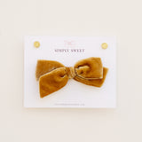 Caramel - Velvet Knot Bow