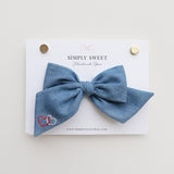 Embroidered Valentine's Knot Bow
