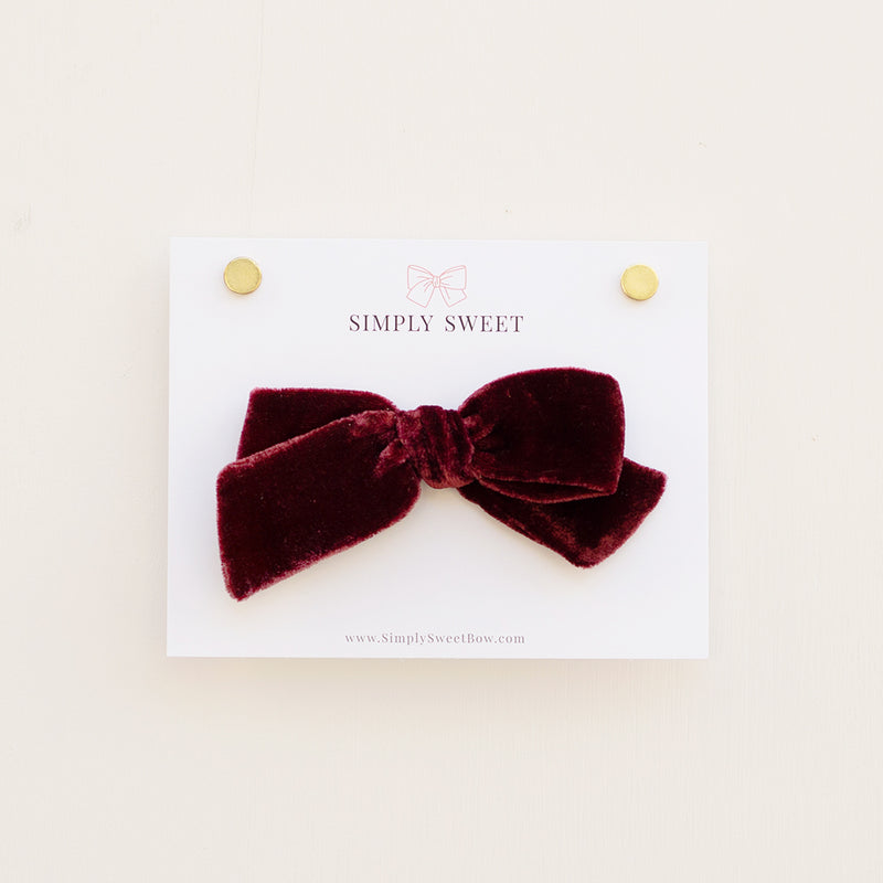 Fig - Velvet Knot Bow