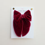 Garnet - Velvet Edged Bow