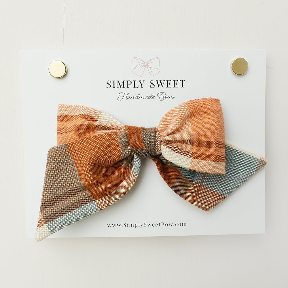 Harvest Plaid - Knot Bow