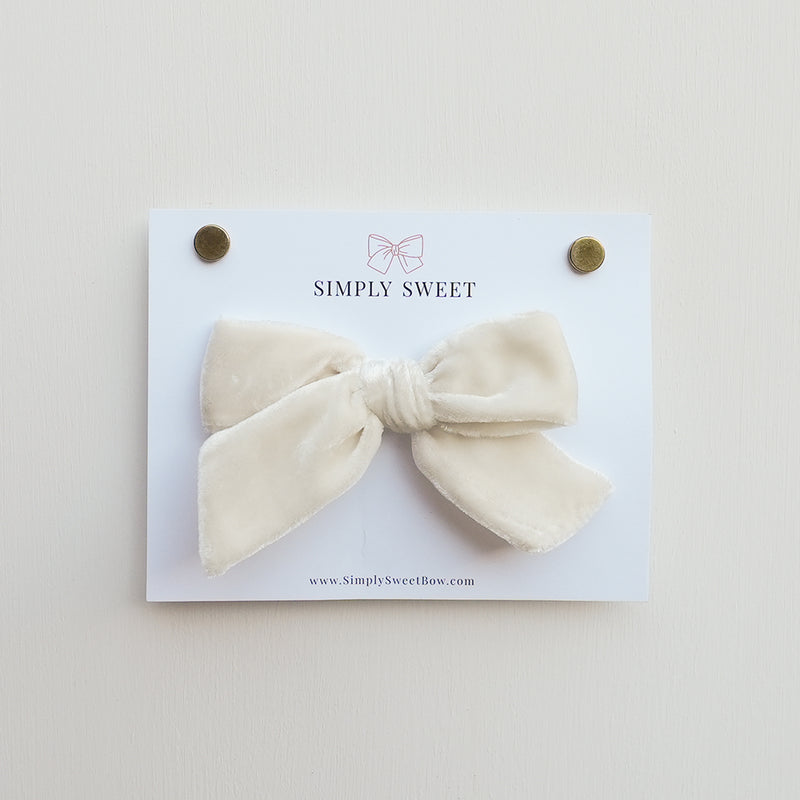Latte - Velvet Knot Bow