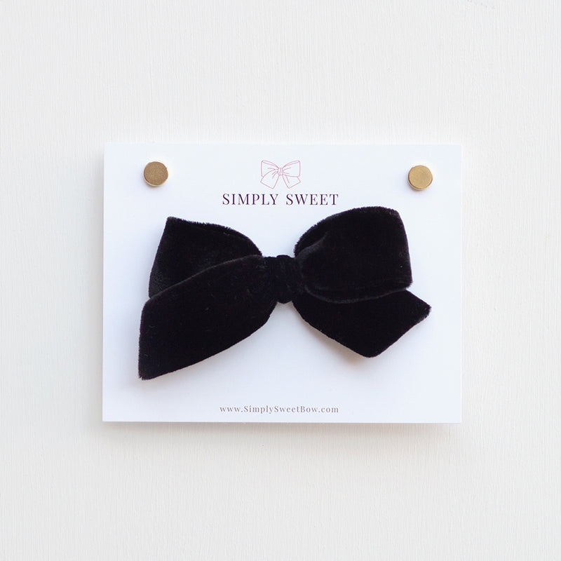 Licorice - Velvet Knot Bow