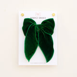 Mistletoe - Velvet Edged Bow