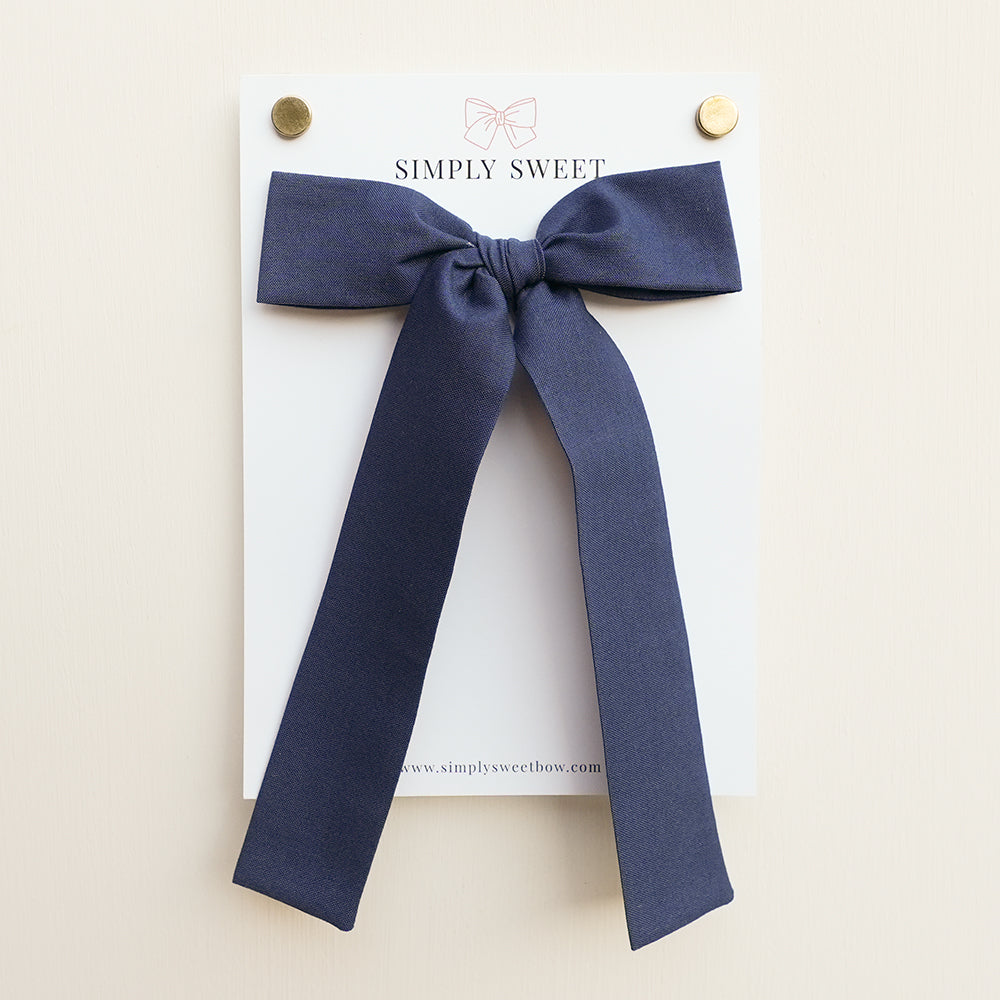 Navy - Big Girl Bow
