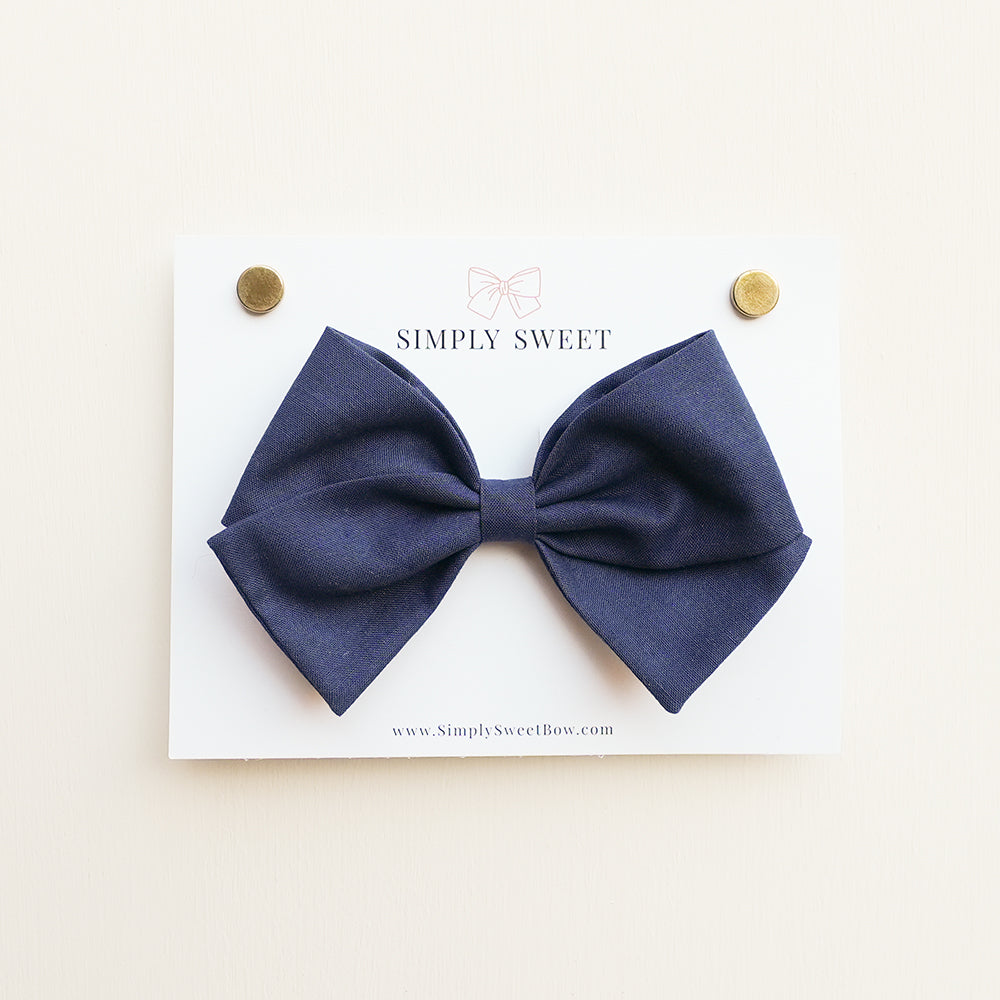 Navy - Classic Bow