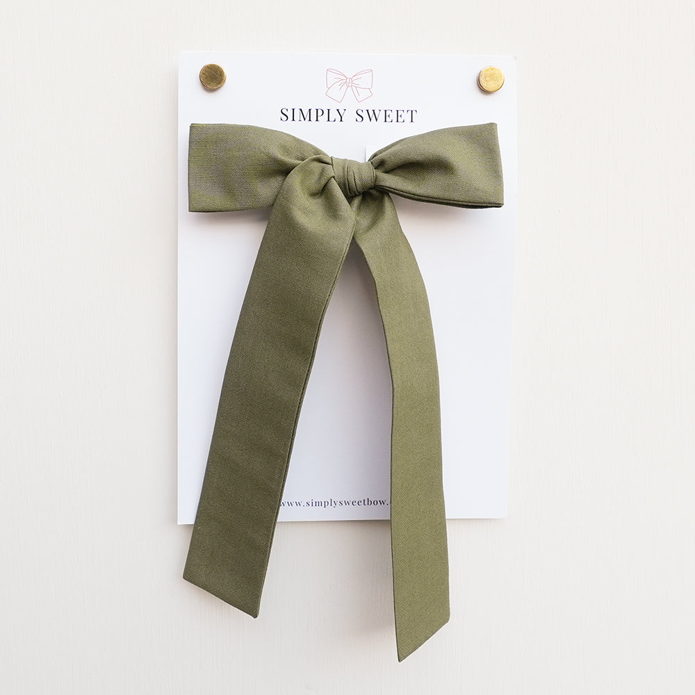 Olive - Big Girl Bow
