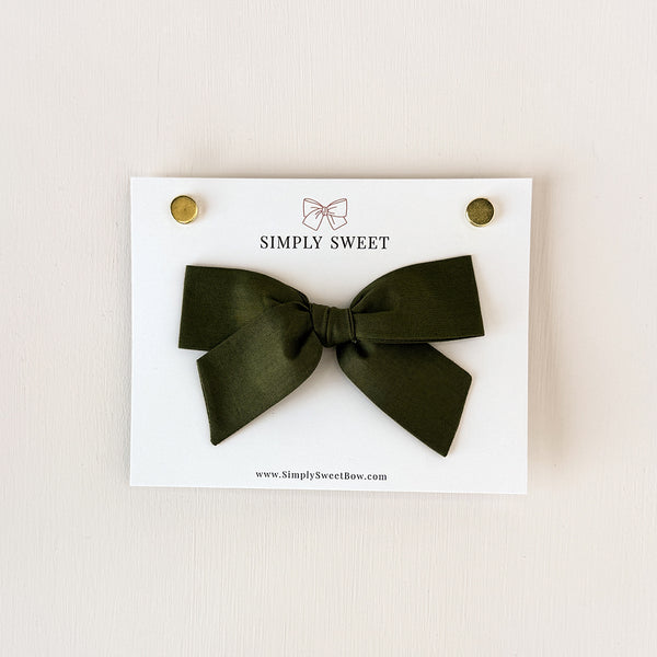 Olive - Handtied Bow