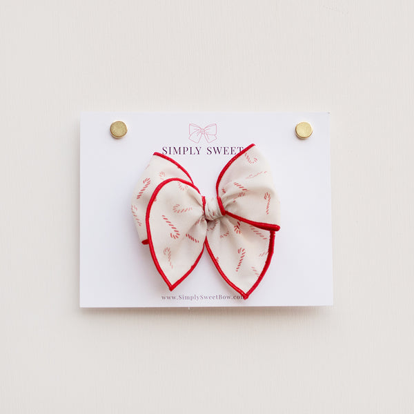 Peppermint - Small Edged Bow