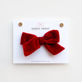 Poinsettia - Velvet Knot Bow