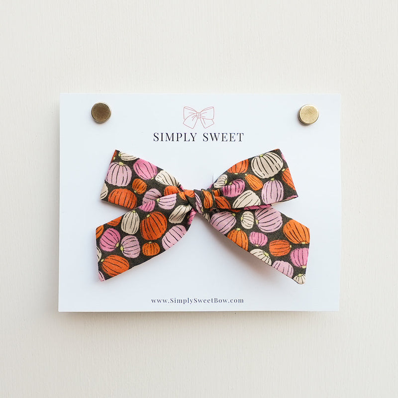Pumpkin Patch - Handtied Bow