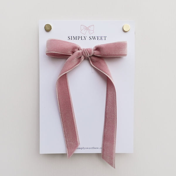 Rose Velvet - Big Girl Bow