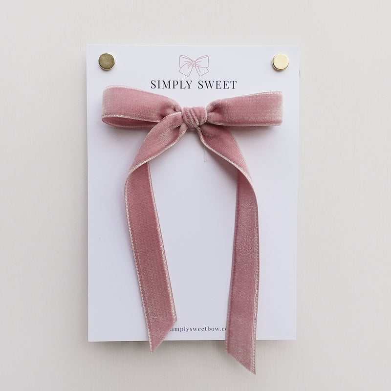 Rose Velvet - Big Girl Bow