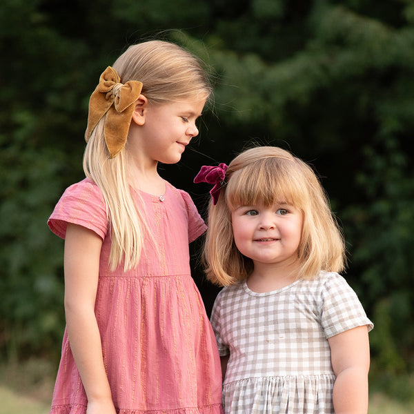 Caramel - Velvet Edged Bow