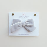 Silver Bells - Velvet Knot Bow