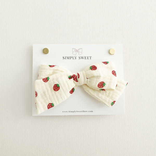 Strawberry - Knot Bow