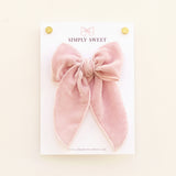 Sugar Plum - Velvet Edged Bow