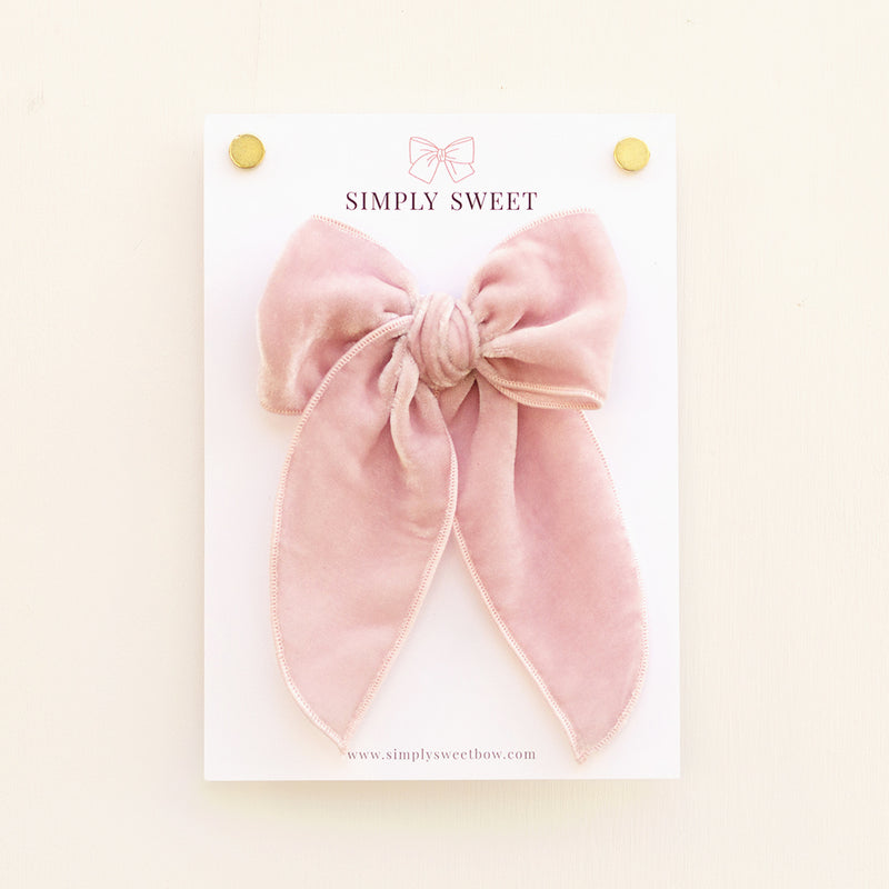 Sugar Plum - Velvet Edged Bow