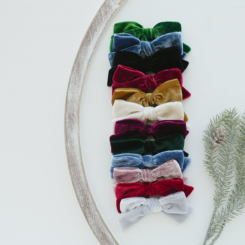 Berry - Velvet Knot Bow