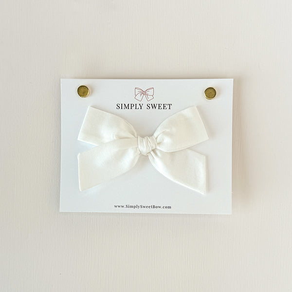 White - Handtied Bow