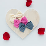 Embroidered Valentine's Classic Bow