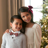 Berry - Velvet Edged Bow