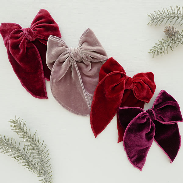 Poinsettia - Velvet Edged Bow