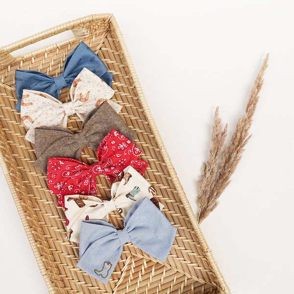 Blue Jean Baby - Embroidered Classic Bow