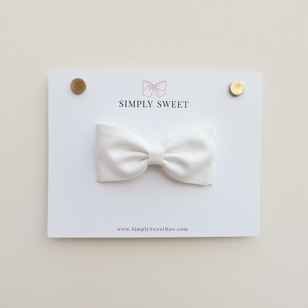 White - Bow Tie